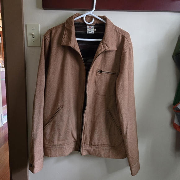 Men's Faherty for Stag Bomber Jacket - L - Picture 3 of 8